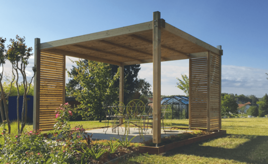 Pergola de jardin bois