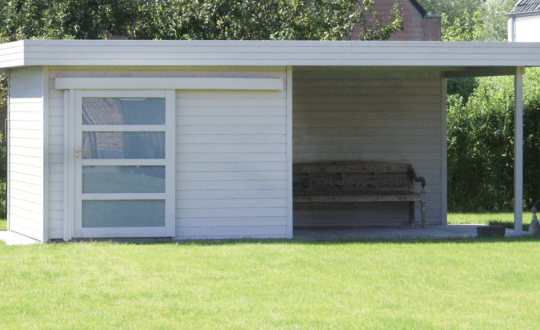 Abri de jardin MODERNE avec système de panneaux
