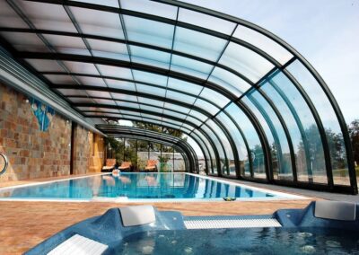 Abri piscine style retractable