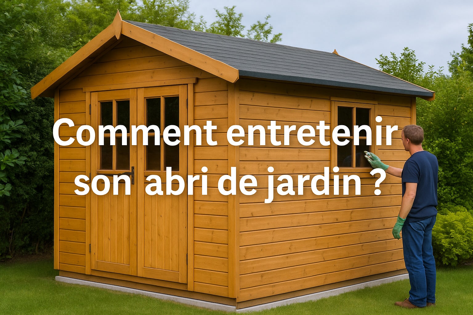 comment entretenir abri de jardin