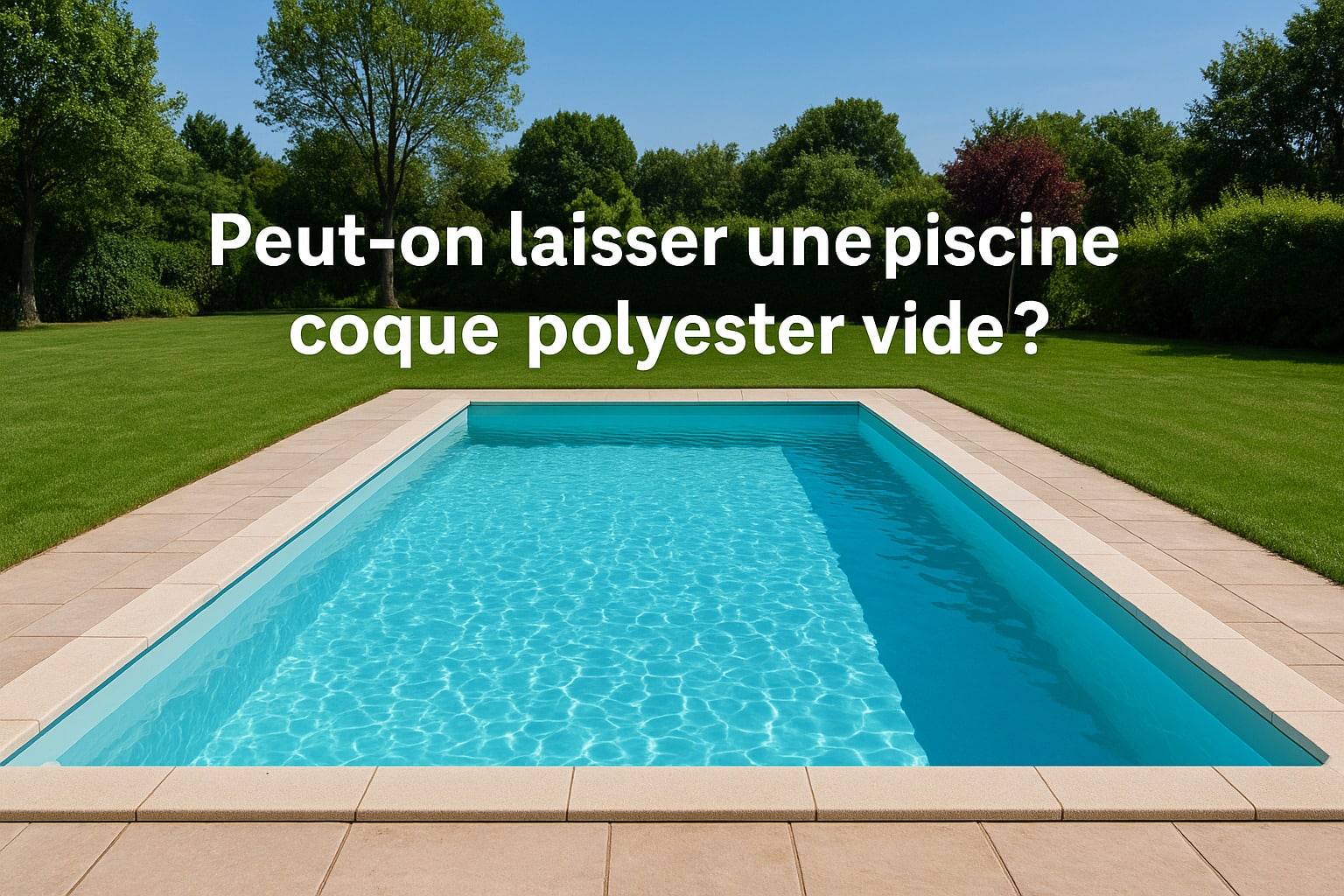 dangers piscine coque polyester vide