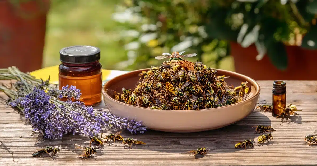 eloigner guepes de la nourriture