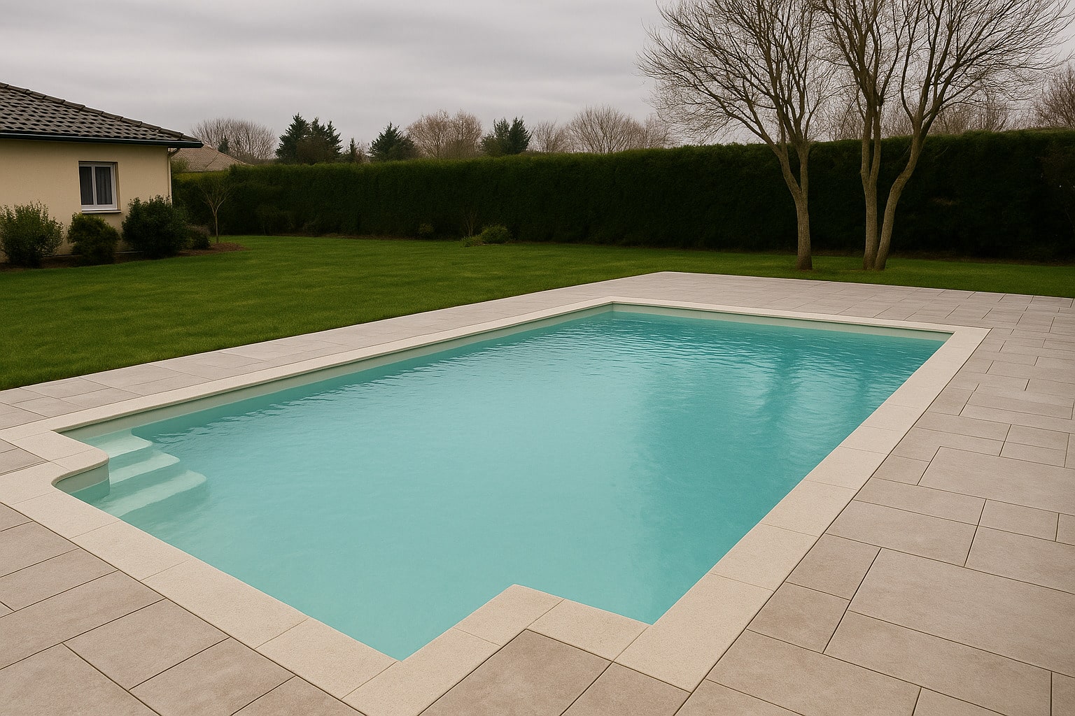 hivernage piscine coque polyester